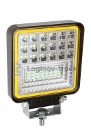 Фара светодиодная 12/27V 126W 42LED с габаритом квадрат(23867)