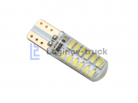 Лампа безцокольная 24SMD с силиконом Белый 24V(24965)