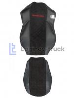 Чехол-сиденья ЭКО КОЖА с Алькантара MERCEDES MP4 с 2013г. Черн. Крас. стр. (27296)