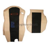 Чехол-сиденья ЭКО КОЖА с Алькантара KZ K5 (54901) с 2019 г. Беж.-Черный  Корич. стр. (26941)