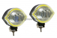 Фара светодиодная 12/27V 60W (глаз) SPOT+белый габарит 12/27V (комплект - 2 шт) (23268)