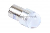 Лампа большой цоколь МИГАЛКА Красная1156-3D FLASH ЛИНЗА 12-24 V (23717)