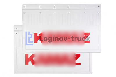 Брызговики 600x370 Белая резина  