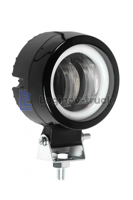 Фара светодиодная 12/27V 20W (2 режима:High/Low, габарит White) 70mm*90mm*50mm (20289)