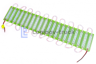 Лента модульная 2835-6SMD 1.8W 360LM 24V Зеленый (20 шт) (24548)
