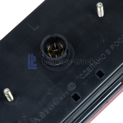 Фонарь задний EUROPOINT III (24в) левый, тонированный поворот с разъёмом  ASS2-7PIN + 4ASS2 (29419)