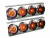 Фонарь  LED Универсальный ХРОМ 4 круга 24V 67х20х4см (2шт. к-т) (26741)