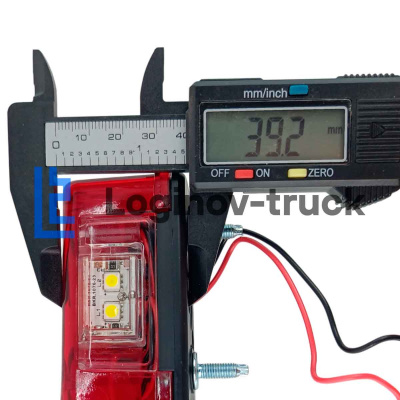 Подсветка номера LED 24V красная 4-LED, EURO(12898)