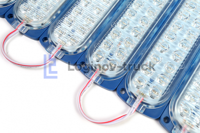 Лента модульная 2835-24SMD 6W 24V Синий (10 шт) (24542)