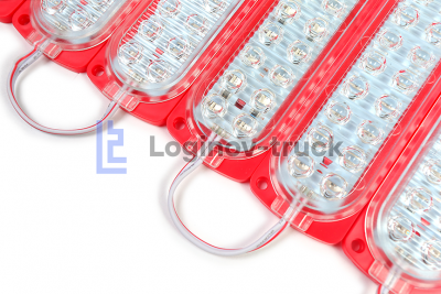 Лента модульная 2835-24SMD 6W 24V Красный (10 шт) (24544)