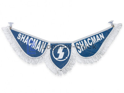 Вымпел тройной Эко Кожа SHACMAN Синий(26300)