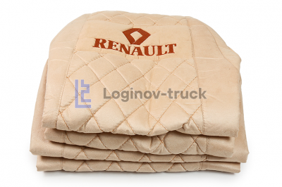 Чехол-сиденья стеганый (Alicante) RENAULT PREMIUM 2007 восток (1 ремень) 2 выс.сид.(с подлокотн.)(18