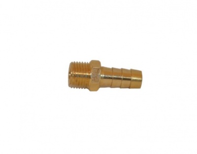 Фитинг 1/4x10mm резьба наружняя/елочка 10mm латунь (21511)