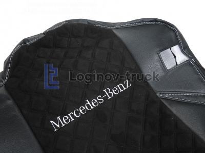 Чехол-сиденья ЭКО КОЖА с Алькантара MERCEDES MP4 с 2013г. Чер. Чер. стр. (27298)