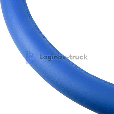 Оплетка на руль 45см Loginov-Truck (DAF, MAN, MB, VOLVO) Экокожа Синий (28188)