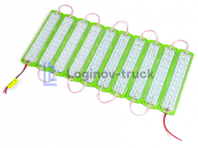 Лента модульная 2835-24SMD 6W 24V Зеленый (10 шт) (24543)