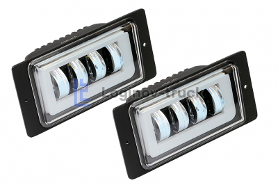 Фара светодиодная 12/27V 40w  (на ВАЗ-2110) с габ. (к-т - 2 шт) 170mm*80mm*55mm