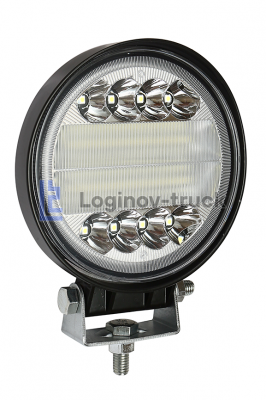 Фара светодиодная 12/27V 72W 24LED круглая(23870)
