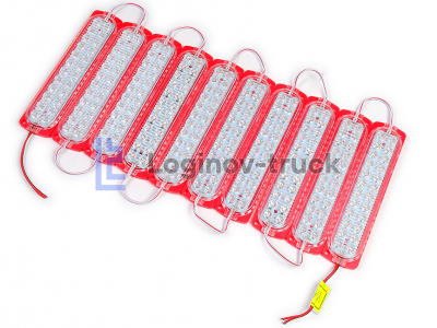 Лента модульная 2835-24SMD 6W 24V Красный (10 шт) (24544)