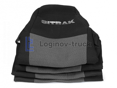 Чехол-сиденья HOWO SITRAK G7/C7H с 2022г. (2 ременя) 2 выс. сид. (27144)