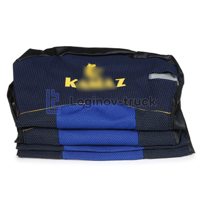 Чехол-сиденья ЭКО КОЖА Комбиниров. (синий) KZ 54901 2 выс. 2 ремн. (27055)