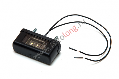 Подсветка номера LED 24V черная 4-LED, EURO