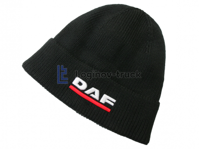 Шапка с флисовой подкладкой DAF черная(24907)