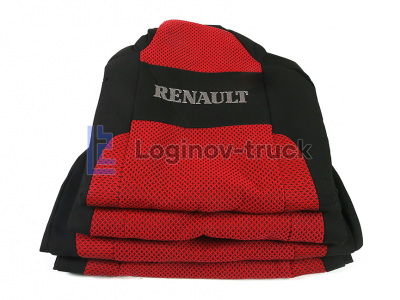 Чехол-сиденья RENAULT T водит. съемный подголов.  (2 ремня) (25696)