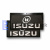 Брызговик 490мм*250мм ISUZU (белая надпись) (27821)