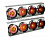 Фонарь  LED Универсальный ХРОМ 4 круга 24V 67х20х4см (2шт. к-т) (26741)