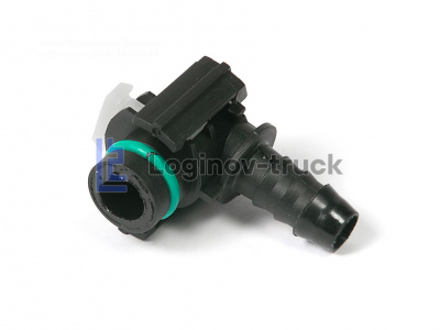 Штуцер угловой KZ-Евро-4 топливной трубки D12 (S001165) (26696)