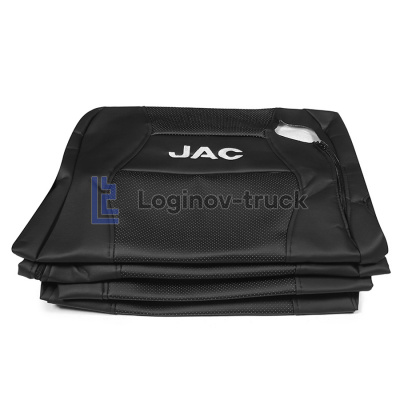 Чехол-сиденья ЭКО КОЖА (чёрный)  JAC K7  (27764)