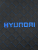 Накидка на сиденья HYUNDAI Жаккард/Ромб/Чёрный/Синяя строчка (2шт.) (25783)