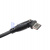 Провод зарядный USB Type-C нейлоновая оплетка 1м с поворотом 180