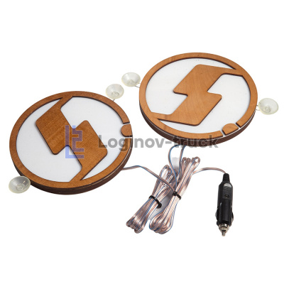 Табличка светящаяся Логотип SHACMAN 24V 2шт. (29207)
