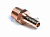 Фитинг 1/4x8mm резьба наружняя/елочка 8мм латунь (21518)
