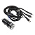 Зарядное устройство 1 USB 1 Type-C быстрая зарядка DC12V-24V iPhone+Android+Type-C (28161)