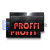 Брызговик универсальный 405*225мм. PROFFI (красная надпись) (27812)