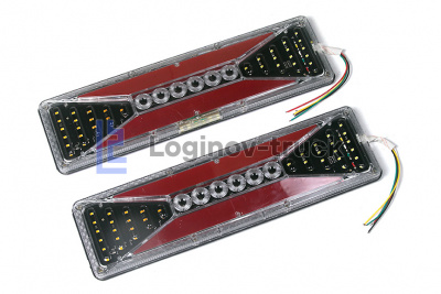 Фонарь  LED Универсальный Треугольники 24V 46CM  (компл. 2шт.) (26343)