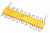 Лента модульная 6 LED, 2W Желтый (20 шт) 20438 (21438)