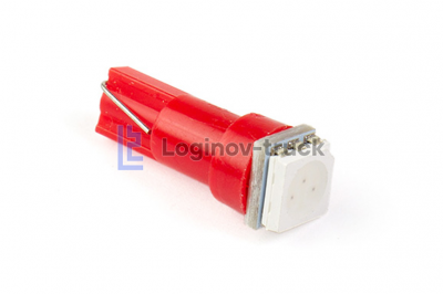 Лампа безцокольная малая 24 V 1,2 (50*50) SMD Красный(18129)