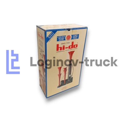 Сигнал Нi-Do 410 красный\ 4-х рожк. с ресивером (27830)