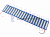 Лента модульная 2835-6SMD 1.8W 360LM 24V Синий (20 шт) (24547)