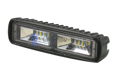 Фара светодиодная 12/27V  16W LINEAR SPOT (Epistar 6000K 2000 lumen) 159х63х53mm (20249)