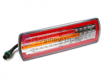Фонарь задний Кама 5490 LED с проводом AMP разъемом левый (25057)