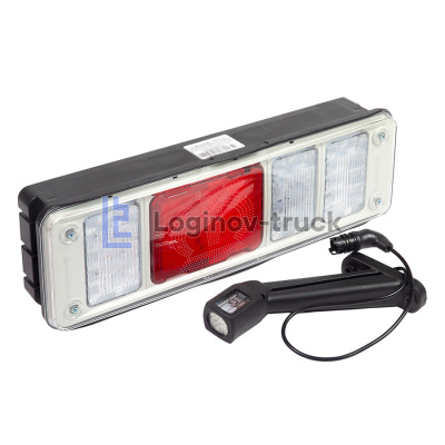 Фонарь задний Krone New Корона 029 (24в) L с разъемом  EasyConn 7pin,4x2pin и габаритом (29129)