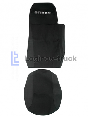 Чехол-сиденья HOWO SITRAK G7/C7H с 2022г. (2 ременя) 2 выс. сид. (27146)
