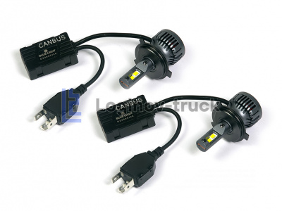 Комплект светодиодных ламп D18C H-4 H/L 9-32V 55W Cambus (6000K) (26643)