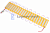 Лента модульная 2835-6SMD 1.8W 360LM 24V Желтый (20 шт) (24551)