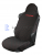 Накидка на сиденья HYUNDAI Жаккард/Ромб/Чёрный/Красная строчка (2шт.) (25782)